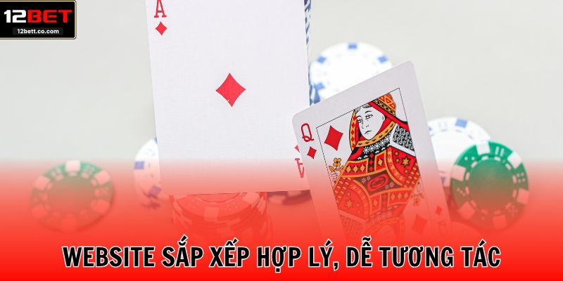 Website sắp xếp hợp lý, dễ tương tác